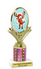 Reindeer Trophy.   Choice of column color and trophy height.  Includes free engraving.   A Premier exclusive design! 90075-4