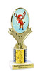 Reindeer Trophy.   Choice of column color and trophy height.  Includes free engraving.   A Premier exclusive design! 90075-4