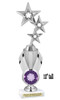 Snowflake theme trophy. Choice of artwork.  12" tall  - Great for all of your holiday events and contests.  42655s