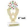 Holiday Cookies theme trophy with choice of artwork.  Great for your Winter themed events!  3103