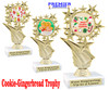 Holiday Cookies theme trophy with choice of artwork.  Great for your Winter themed events!  696