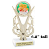 Holiday Cookies theme trophy with choice of artwork.  Great for your Winter themed events!  h415