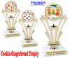 Holiday Cookies theme trophy with choice of artwork.  Great for your Winter themed events!  h416