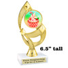 Holiday Cupcakes theme trophy with choice of artwork.  Great for your Winter themed events!  ph108