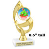 Holiday Cupcakes theme trophy with choice of artwork.  Great for your Winter themed events!  ph108