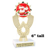 Holiday Cupcakes theme trophy with choice of artwork.  Great for your Winter themed events!  3103