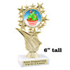 Holiday Cupcakes theme trophy with choice of artwork.  Great for your Winter themed events!  696