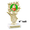 Holiday Cupcakes theme trophy with choice of artwork.  Great for your Winter themed events!  696