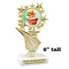 Holiday Cupcakes theme trophy with choice of artwork.  Great for your Winter themed events!  696