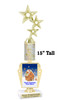 Custom Gingerbread Trophy.  Great trophy for those Holiday Events, Pageants, Contests and more!   15" tall
