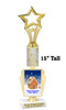 Custom Gingerbread Trophy.  Great trophy for those Holiday Events, Pageants, Contests and more!   15" tall