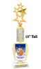 Custom Gingerbread Trophy.  Great trophy for those Holiday Events, Pageants, Contests and more!   15" tall