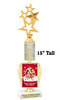 Custom Gingerbread Trophy.  Great trophy for those Holiday Events, Pageants, Contests and more!   15" tall - Design 3