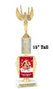 Custom Gingerbread Trophy.  Great trophy for those Holiday Events, Pageants, Contests and more!   15" tall - Design 3