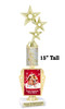 Custom Gingerbread Trophy.  Great trophy for those Holiday Events, Pageants, Contests and more!   15" tall - Design 3