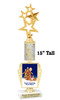 Custom Gingerbread Trophy.  Great trophy for those Holiday Events, Pageants, Contests and more!   15" tall - Design 4