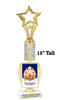 Custom Gingerbread Trophy.  Great trophy for those Holiday Events, Pageants, Contests and more!   15" tall - Design 5