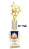 Custom Gingerbread Trophy.  Great trophy for those Holiday Events, Pageants, Contests and more!   15" tall - Design 5