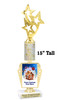 Custom Gingerbread Trophy.  Great trophy for those Holiday Events, Pageants, Contests and more!   15" tall - Design 6