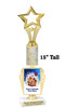 Custom Gingerbread Trophy.  Great trophy for those Holiday Events, Pageants, Contests and more!   15" tall - Design 6