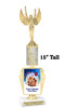 Custom Gingerbread Trophy.  Great trophy for those Holiday Events, Pageants, Contests and more!   15" tall - Design 6