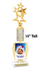 Custom Gingerbread Trophy.  Great trophy for those Holiday Events, Pageants, Contests and more!   15" tall - Design 6