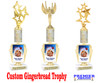 Custom Gingerbread Trophy.  Great trophy for those Holiday Events, Pageants, Contests and more!   15" tall - Design 6
