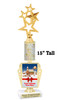 Custom Gingerbread Trophy.  Great trophy for those Holiday Events, Pageants, Contests and more!   15" tall - Design 7