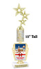 Custom Gingerbread Trophy.  Great trophy for those Holiday Events, Pageants, Contests and more!   15" tall - Design 7