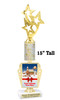 Custom Gingerbread Trophy.  Great trophy for those Holiday Events, Pageants, Contests and more!   15" tall - Design 7