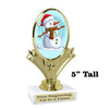 Snowman Trophy.   5" tall.  Includes free engraving.   A Premier exclusive design! 90075