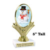 Snowman Trophy.   5" tall.  Includes free engraving.   A Premier exclusive design! 90075