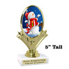 Snowman Trophy.   5" tall.  Includes free engraving.   A Premier exclusive design! 90075