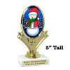 Snowman Trophy.   5" tall.  Includes free engraving.   A Premier exclusive design! 90075