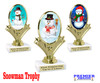 Snowman Trophy.   5" tall.  Includes free engraving.   A Premier exclusive design! 90075