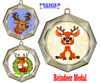 Reindeer  Medal  Choice of 9 designs.  Includes free engraving and neck ribbon  (43273g