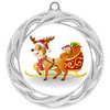 Reindeer  Medal  Choice of 9 designs.  Includes free engraving and neck ribbon  938s