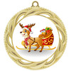 Reindeer  Medal  Choice of 9 designs.  Includes free engraving and neck ribbon  (938g