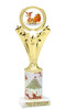 Reindeer theme trophy. Christmas column. Choice of artwork.   Great for all of your holiday events and contests.h501