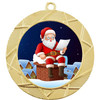 Santa  Medal  Choice of 9 designs.  Includes free engraving and neck ribbon  (940g