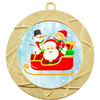 Santa  Medal  Choice of 9 designs.  Includes free engraving and neck ribbon  (940g