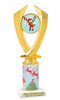 Reindeer theme trophy. Christmas column. Choice of artwork.   Great for all of your holiday events and contests.4506