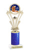 Gingerbread House theme trophy. Glitter Column.  Great for your Holiday events, contests and parties - h416