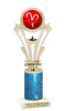 Candy Cane theme trophy. Glitter Column.  Great for your Holiday events, contests and parties - h416