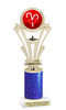 Candy Cane theme trophy. Glitter Column.  Great for your Holiday events, contests and parties - h416