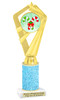 Candy Cane theme trophy. Glitter Column.  Great for your Holiday events, contests and parties - ph111