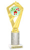 Candy Cane theme trophy. Glitter Column.  Great for your Holiday events, contests and parties - ph111