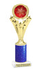 Snowflake theme trophy. Glitter Column.  Great for your Holiday events, contests and parties - h501