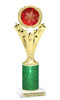 Snowflake theme trophy. Glitter Column.  Great for your Holiday events, contests and parties - h501