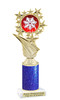 Snowflake theme trophy. Glitter Column.  Great for your Holiday events, contests and parties - 696